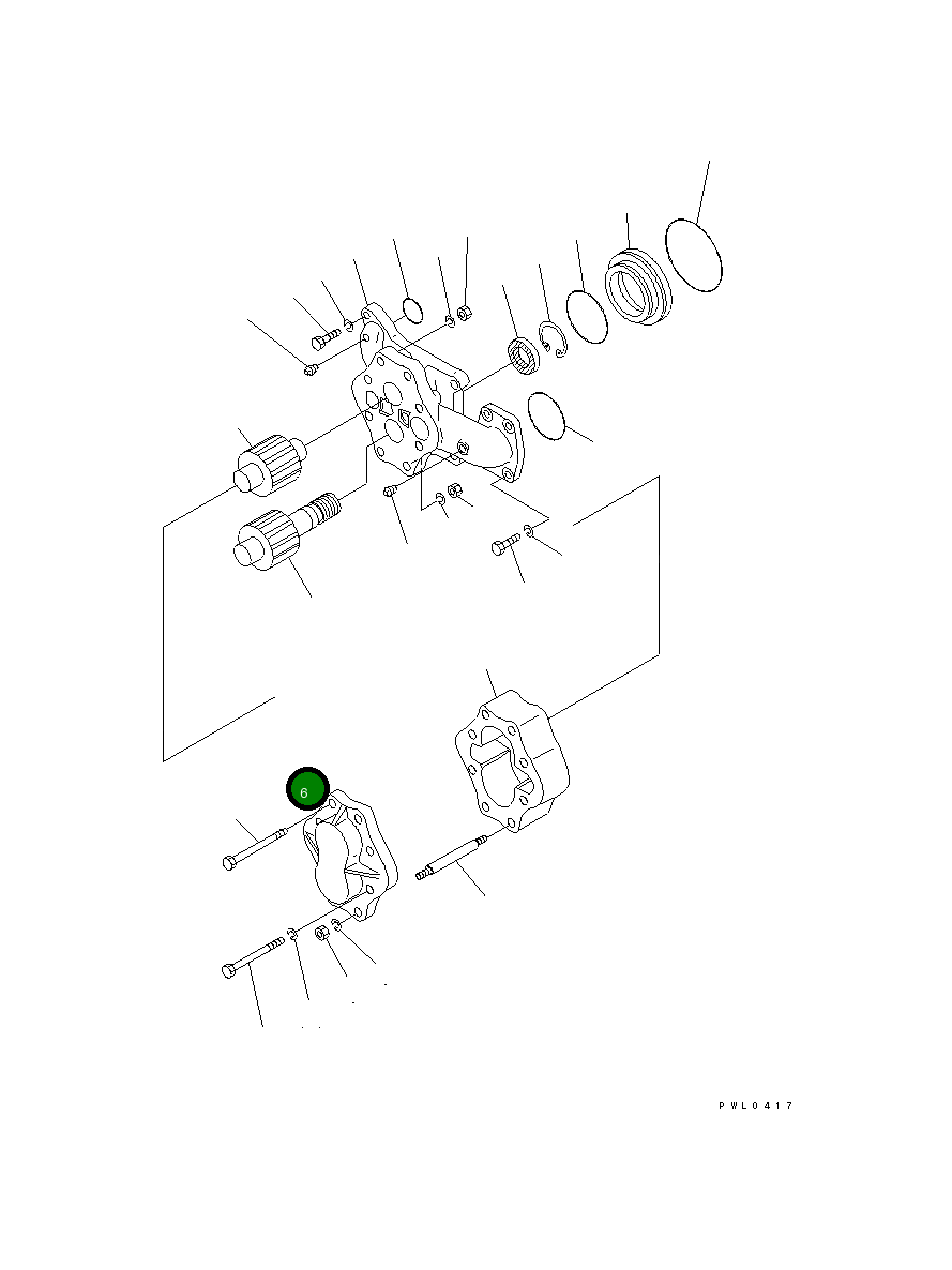 Корпус 176-76-66250 Komatsu