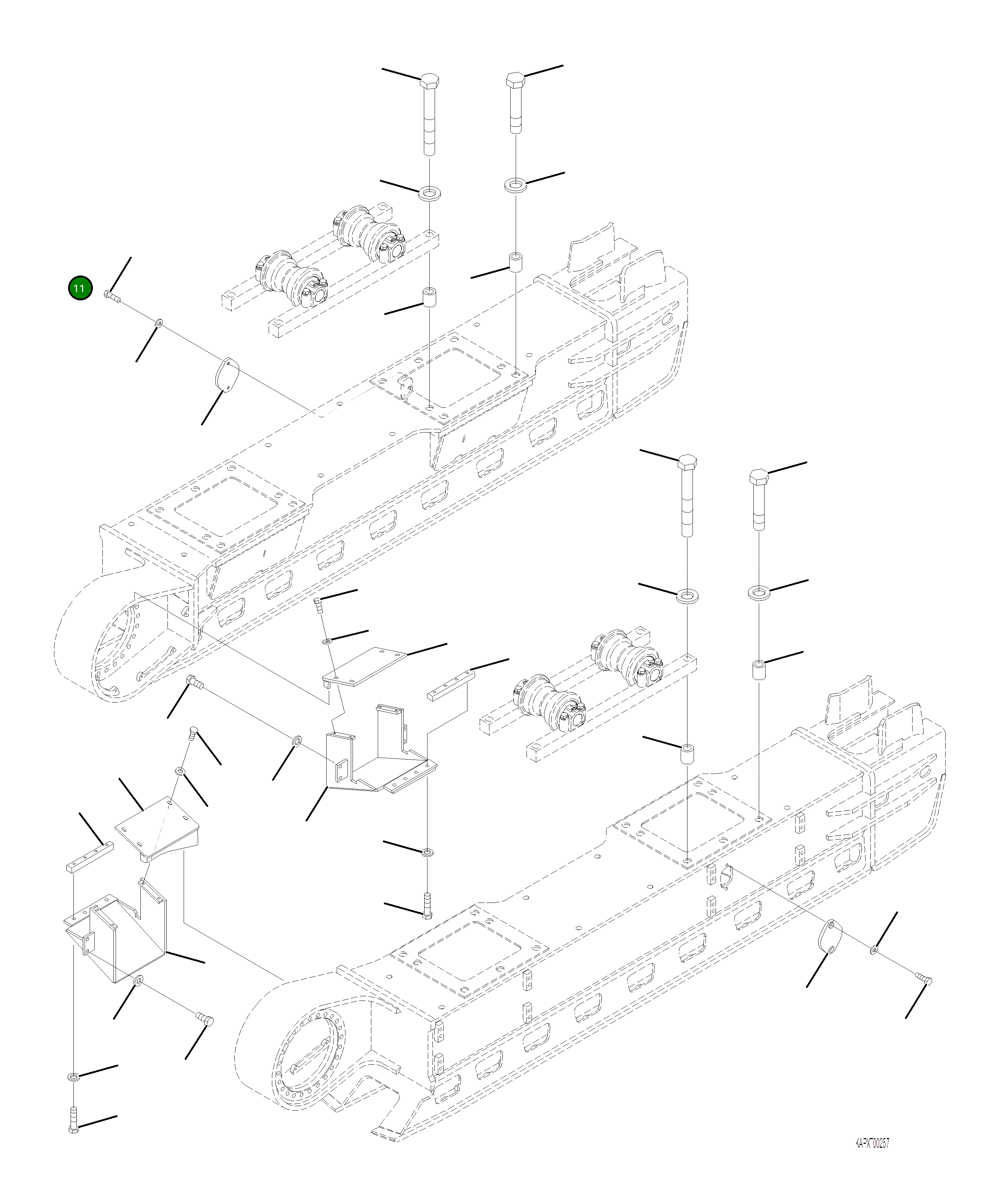Кронштейн 4A1-30-23560 Komatsu