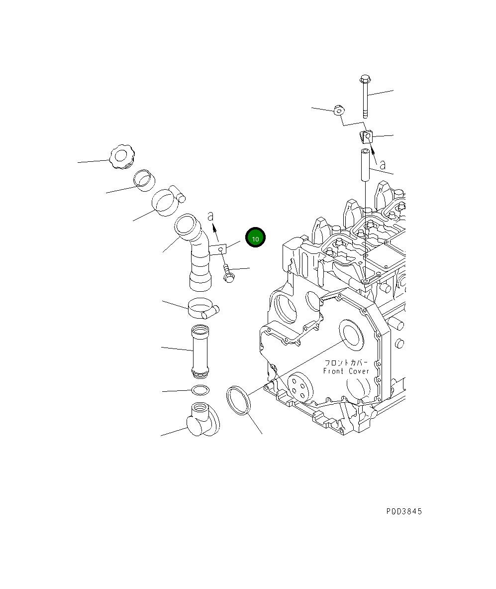 Клипса 206-979-4380 Komatsu