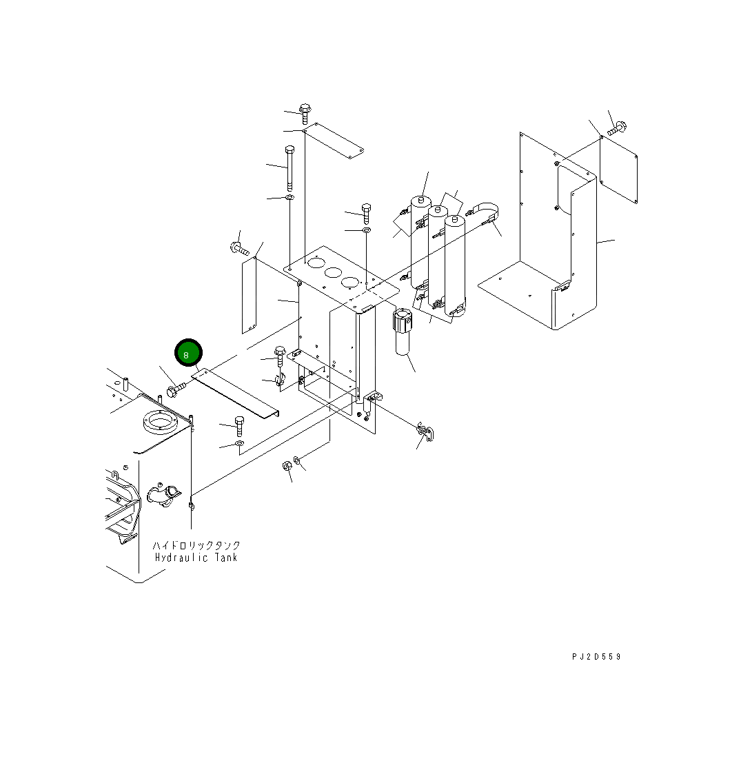 Кронштейн 569-43-84660 Komatsu