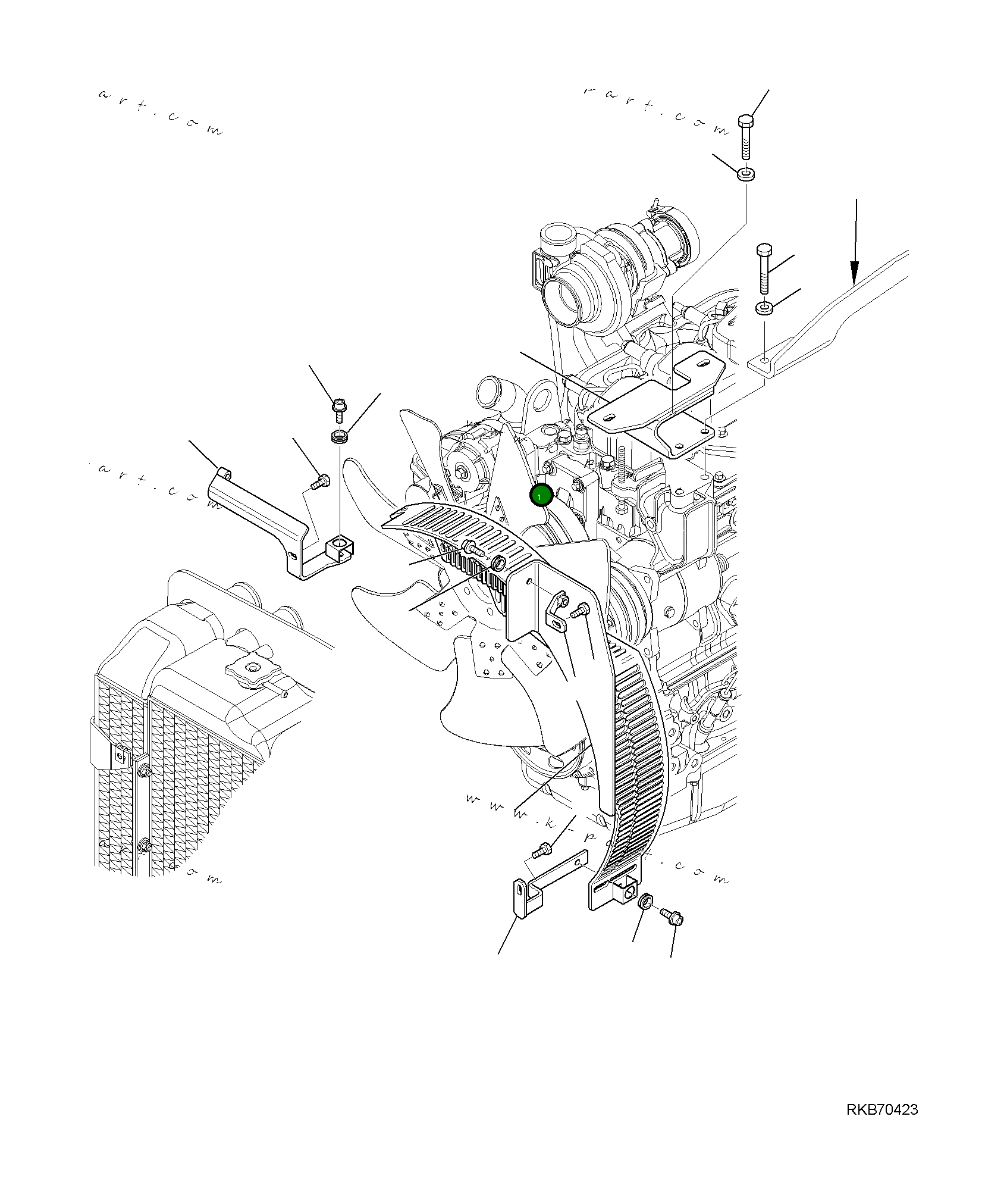 Кронштейн 42N-02-11111 Komatsu