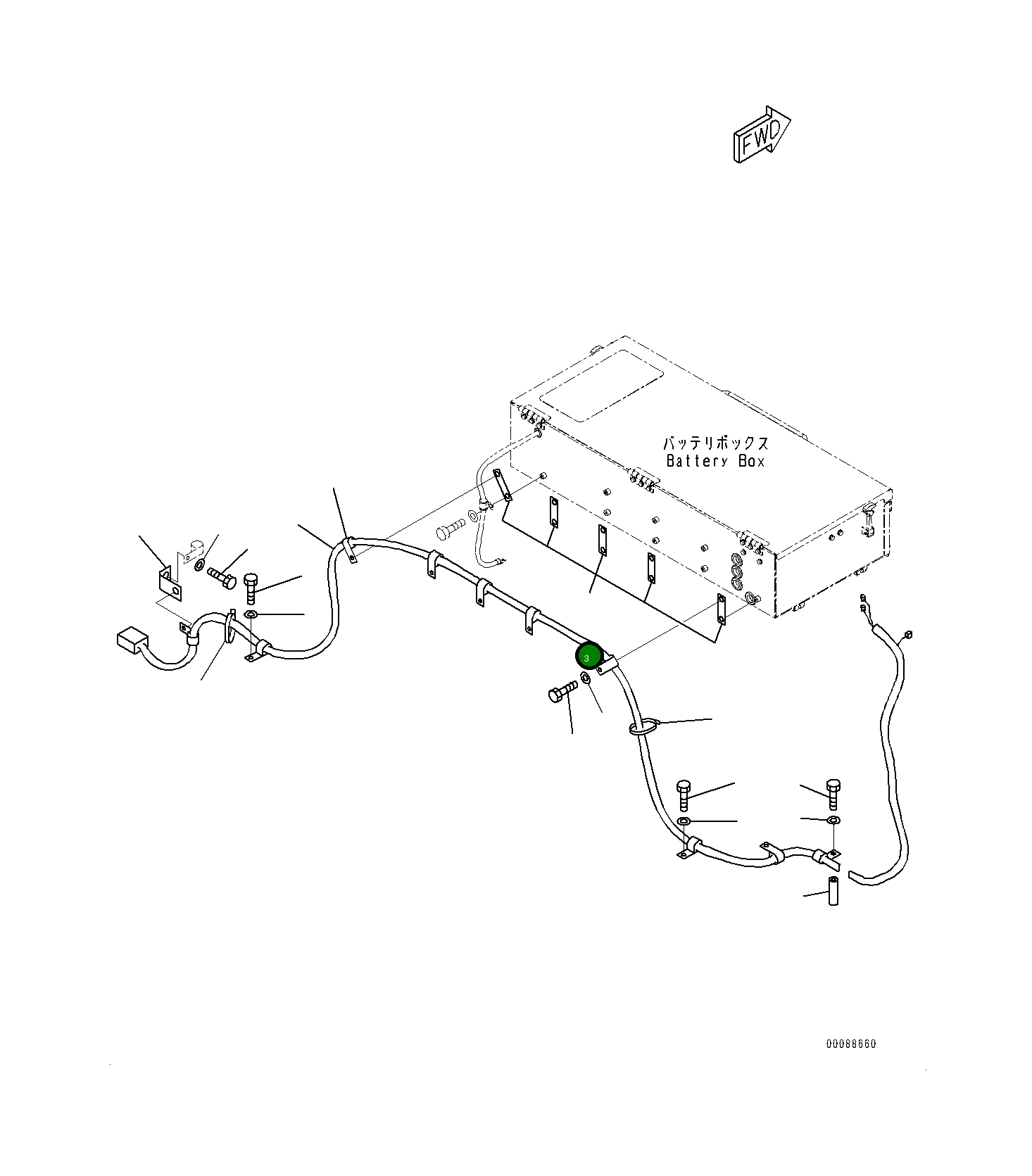 Кронштейн 561-95-83360 Komatsu