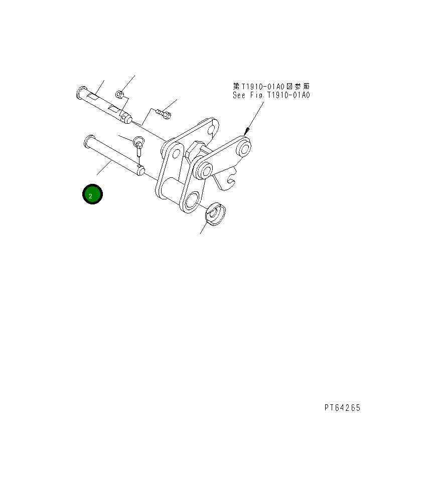 Палец 21U-70-33840 Komatsu