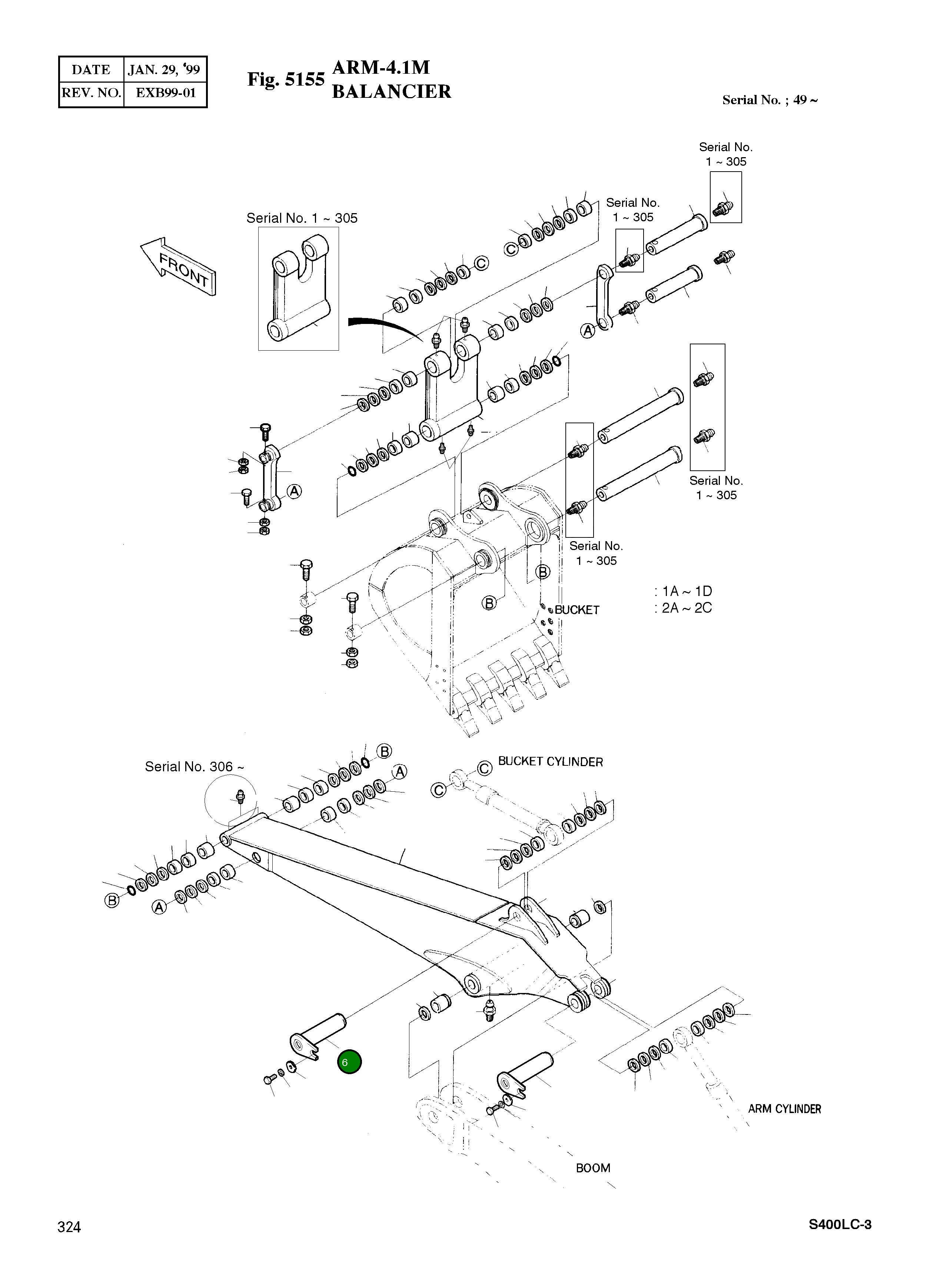 Палец 2123-2062 Komatsu