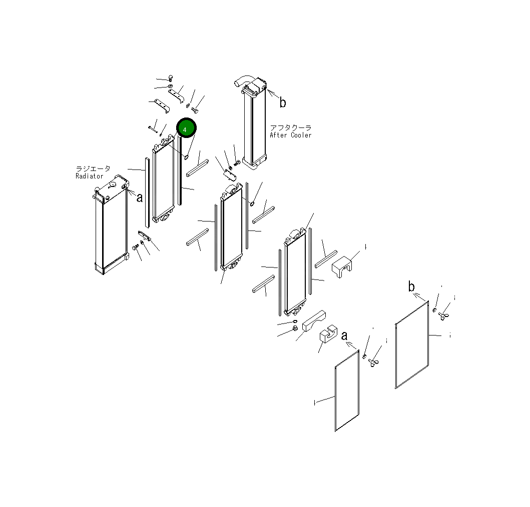 Масляный радиатор 20Y-03-41681 Komatsu