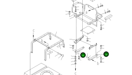 Кронштейн 2691-6-45720 Komatsu