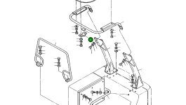 Кронштейн 2197-1262B Komatsu