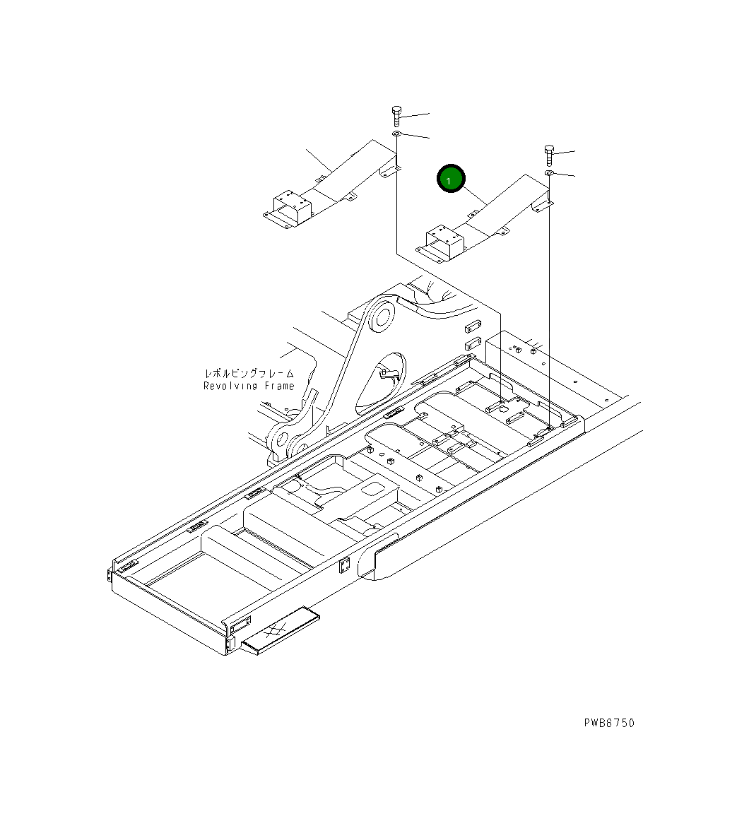 Кронштейн KV-F230-3140 Komatsu