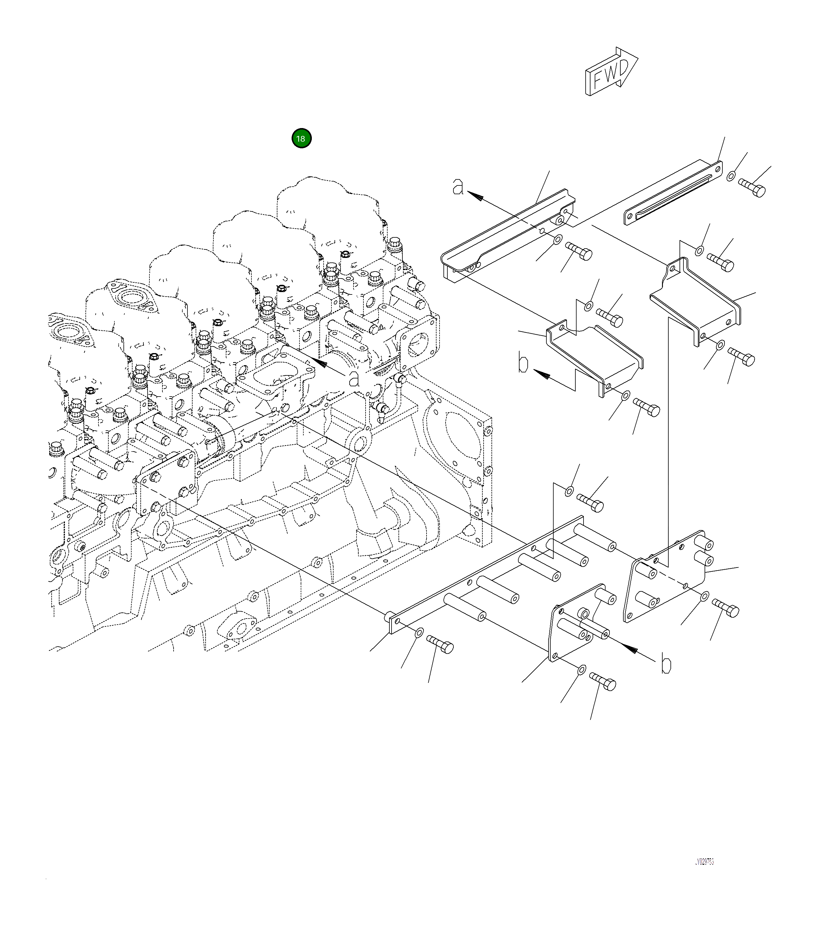 Кронштейн 6262-11-8630 Komatsu
