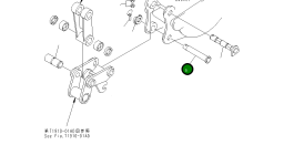 Палец 21U-70-33880 Komatsu