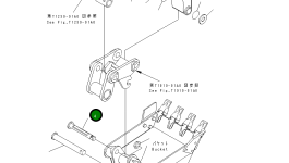 Палец 22K-70-13322 Komatsu