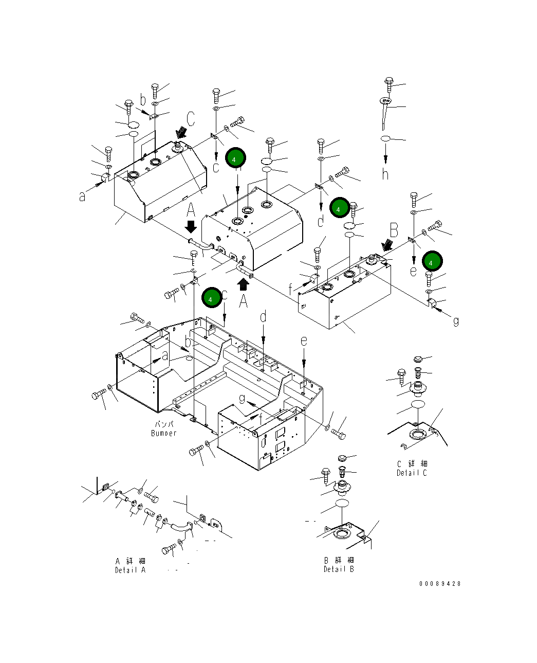 Кронштейн 42C-46-15210 Komatsu