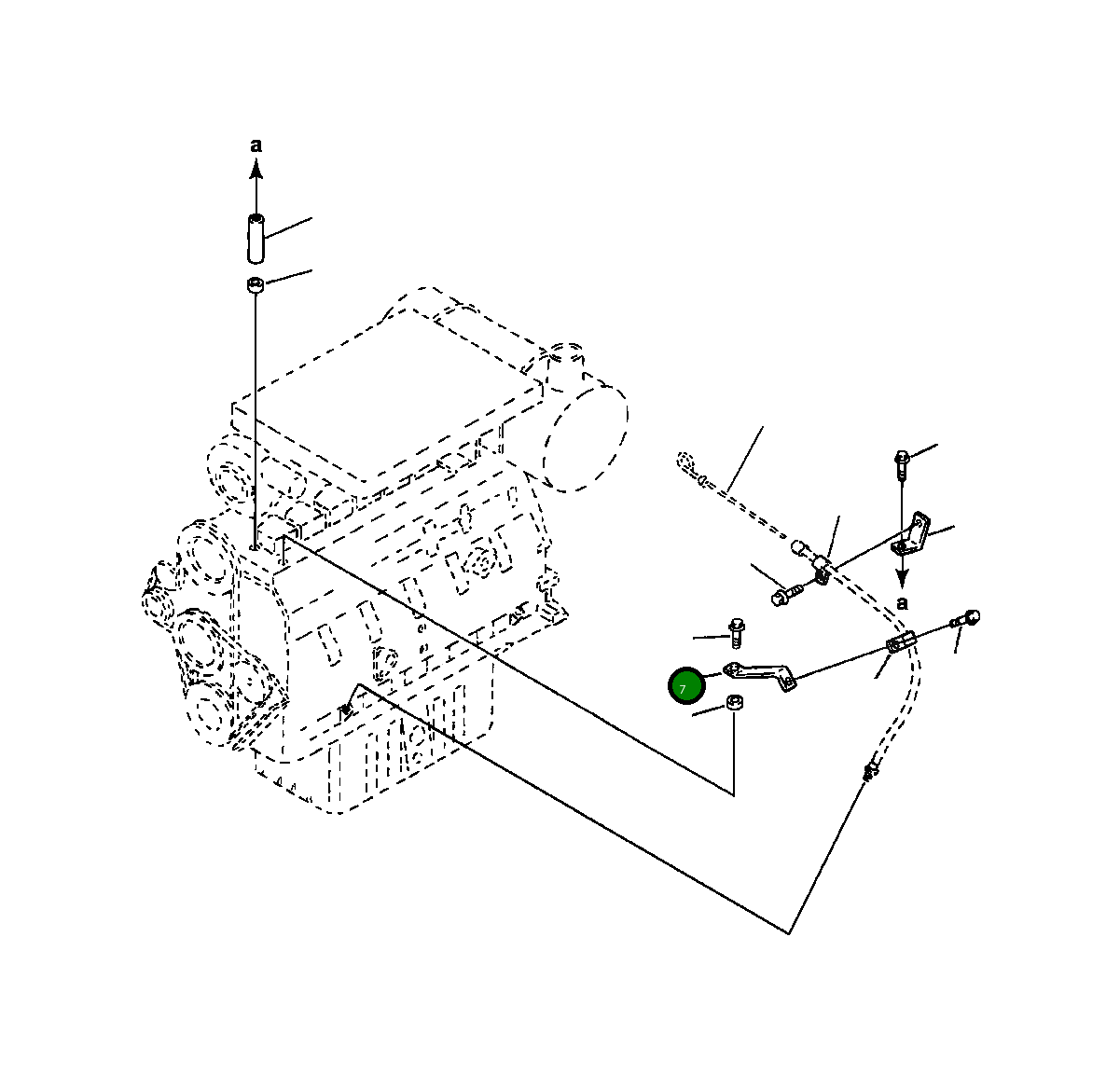 Кронштейн 6736-21-A8420 Komatsu