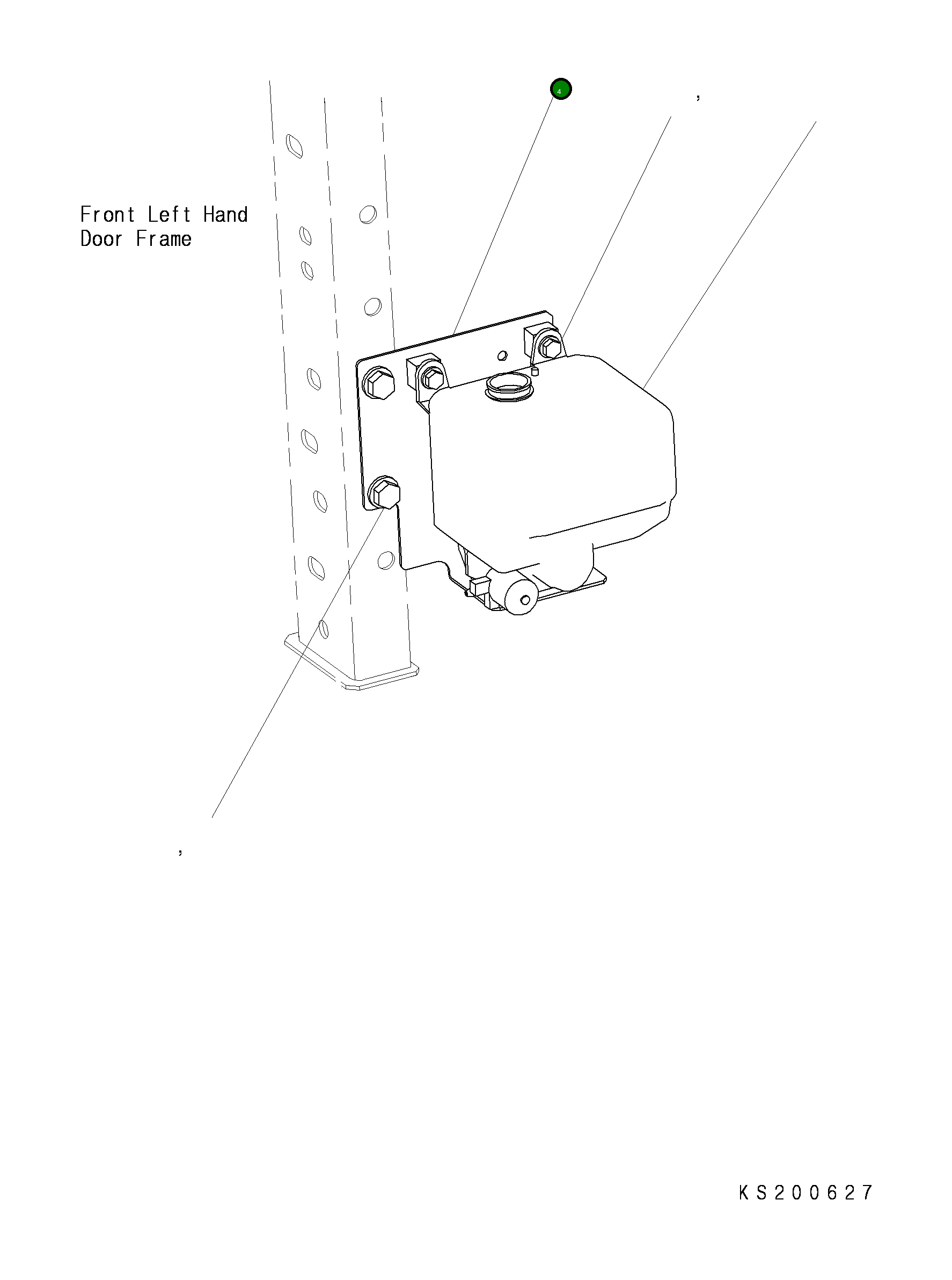 Кронштейн 206-54-KA560 Komatsu