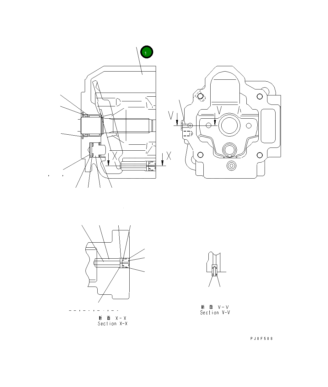 Корпус UC1100625265 Komatsu