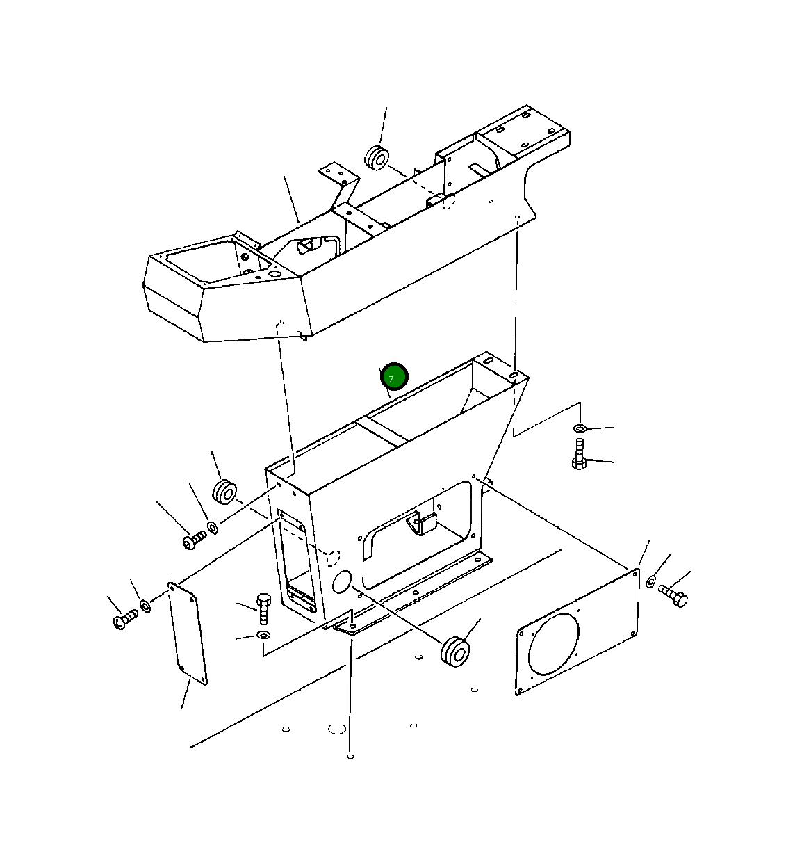 Корпус 21N-43-11240 Komatsu