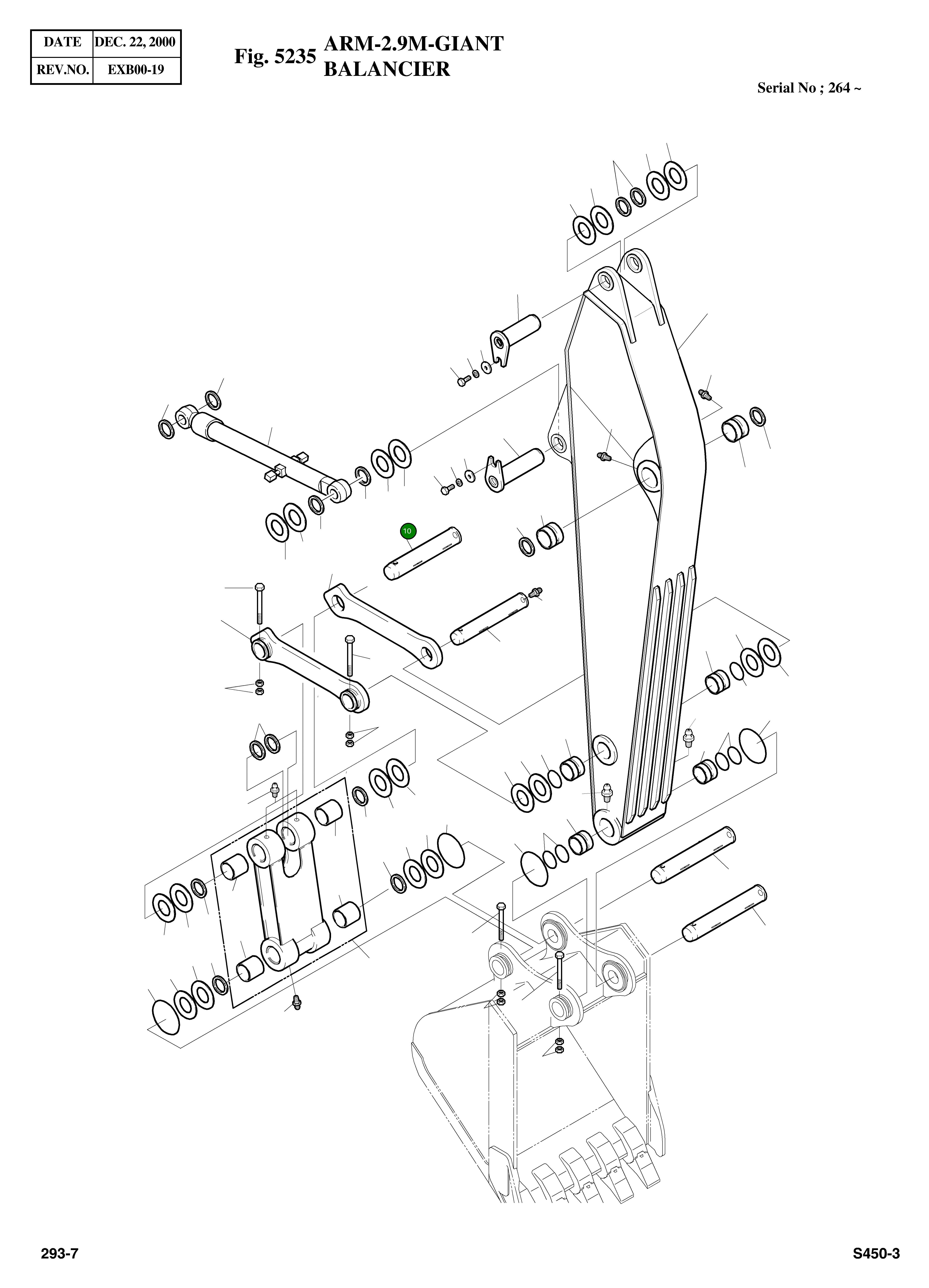 Палец 2123-2478 Komatsu
