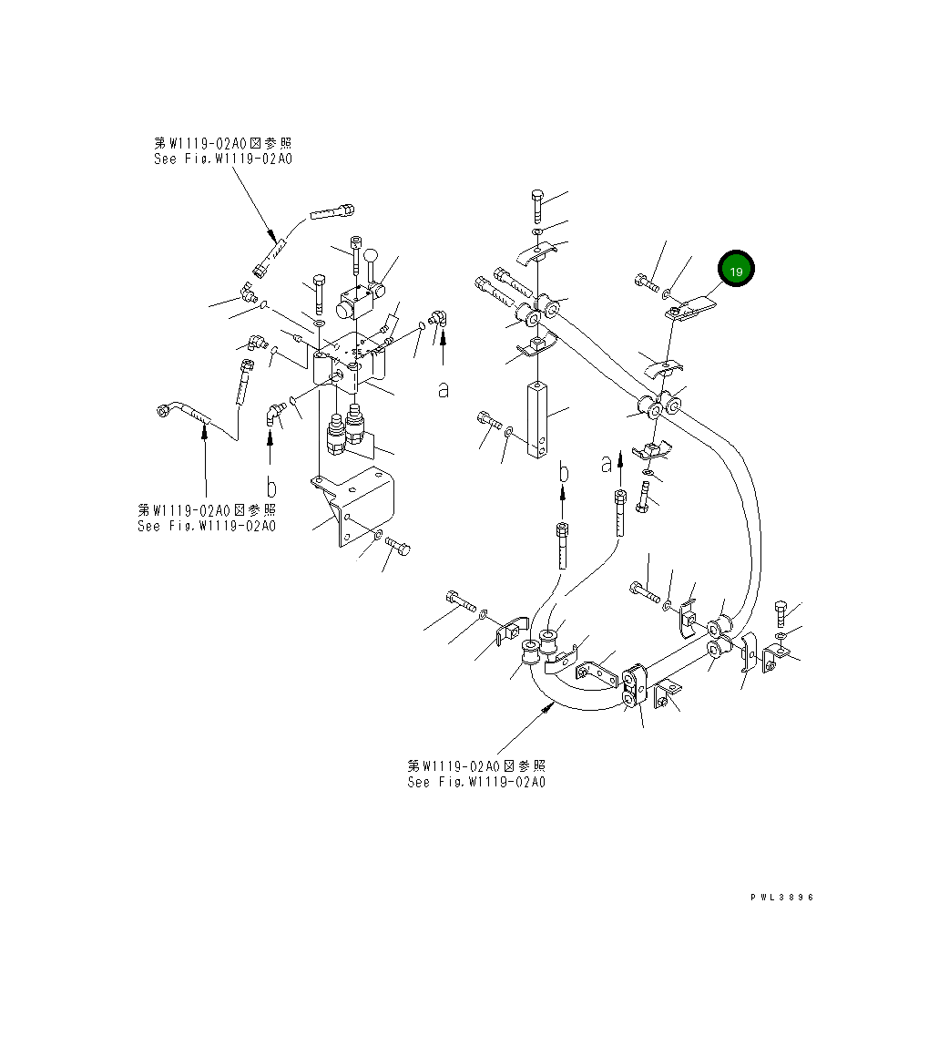 Кронштейн 21M-62-18140 Komatsu