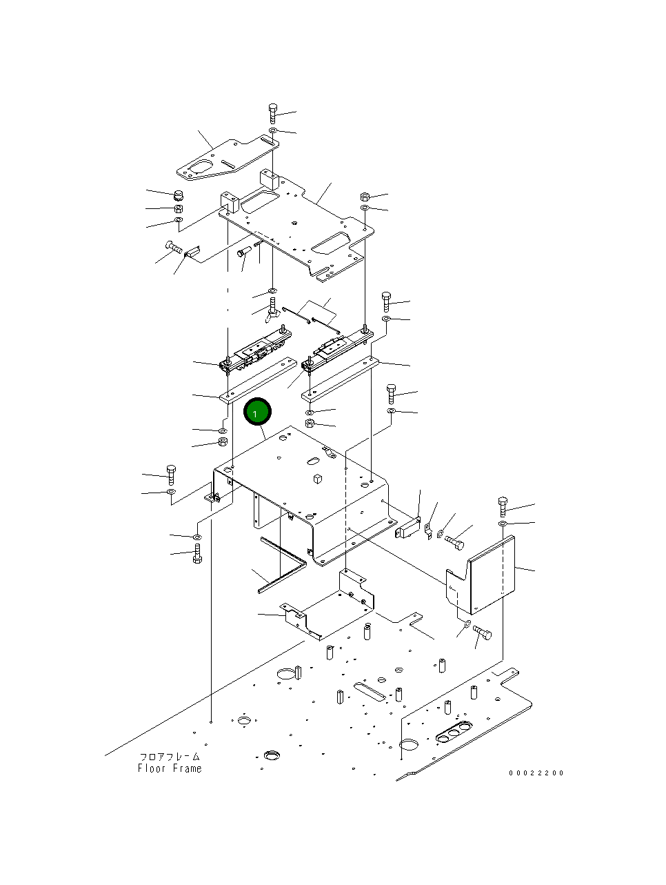 Основание 20K-54-31544 Komatsu