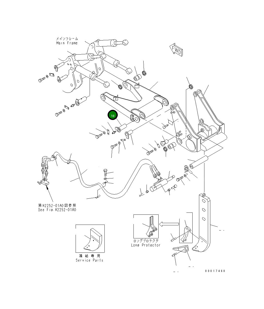 Палец 17M-78-11150 Komatsu