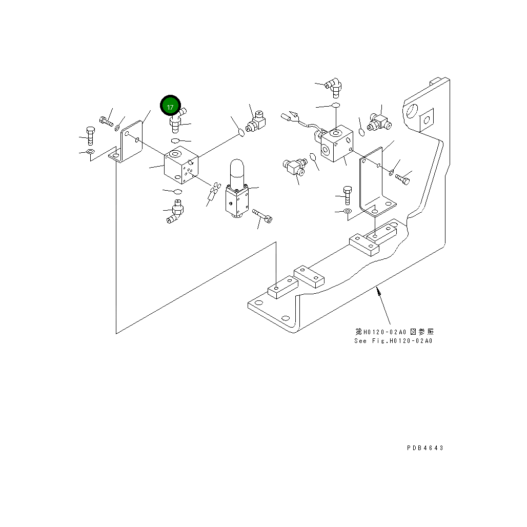 Кронштейн 22U-62-12120 Komatsu