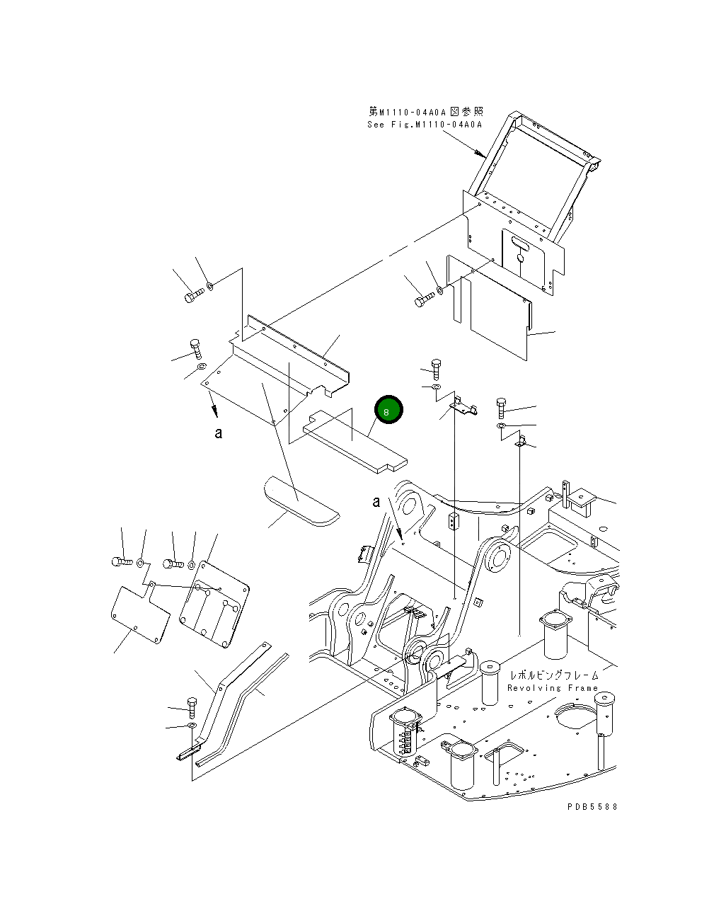 Лист 22U-54-12651 Komatsu