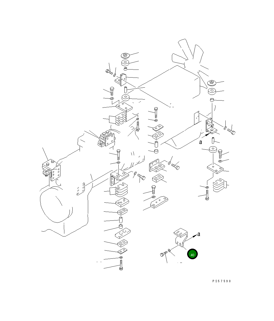 Кронштейн 23A-01-11590 Komatsu