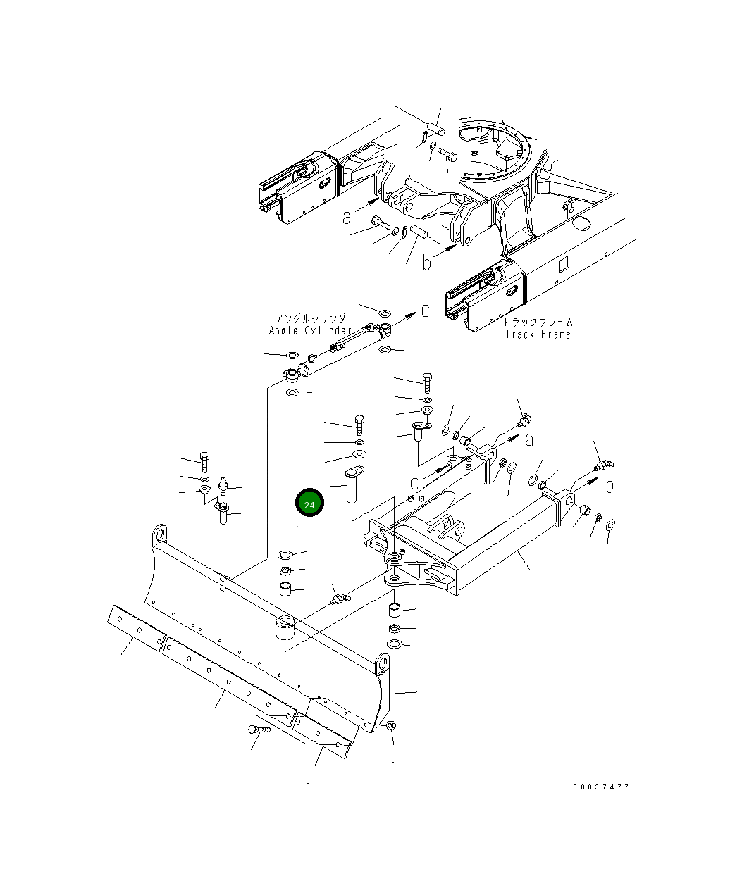 Палец 22F-910-2820 Komatsu