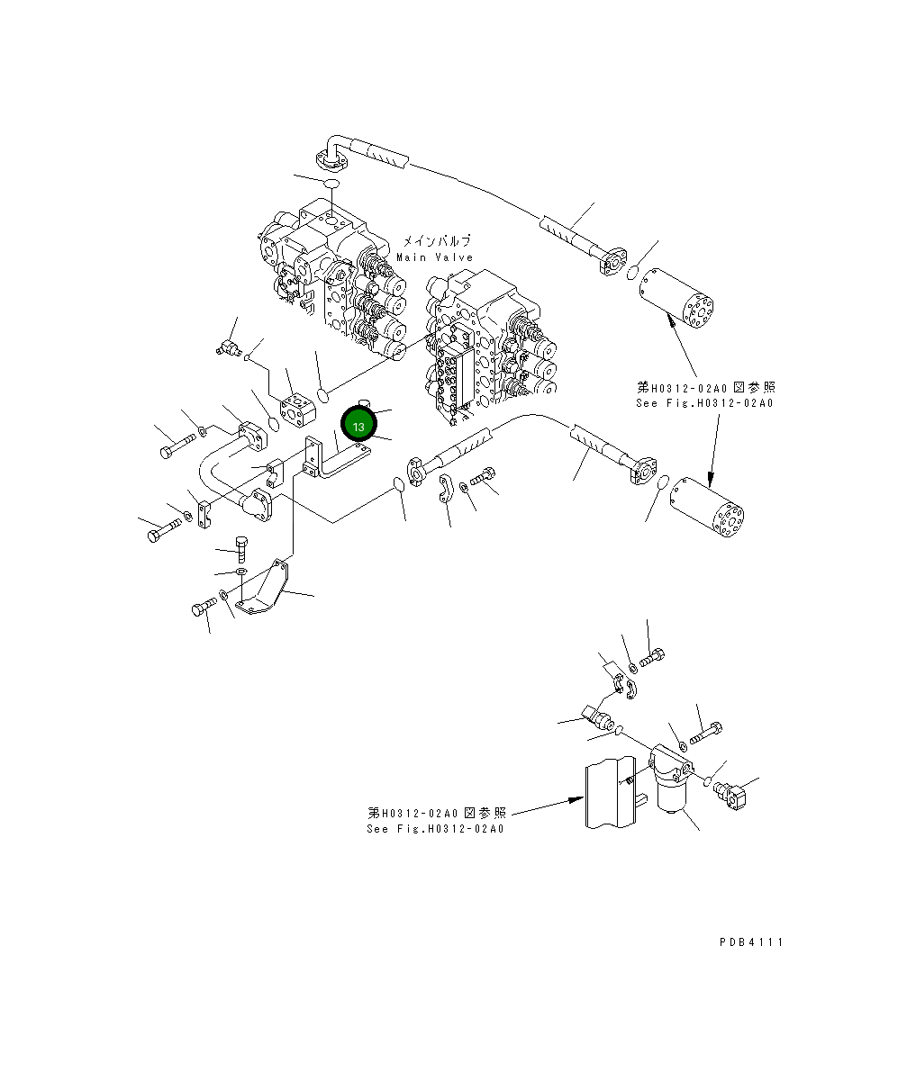 Кронштейн 209-62-71161 Komatsu