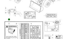 Наклейка 419-V00-2120 Komatsu