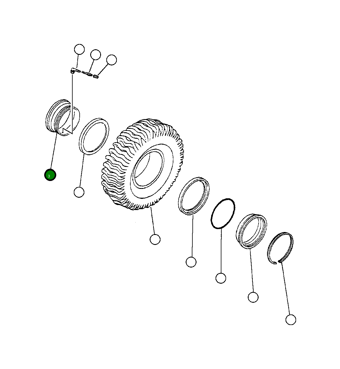 Основание обода PC0202 Komatsu