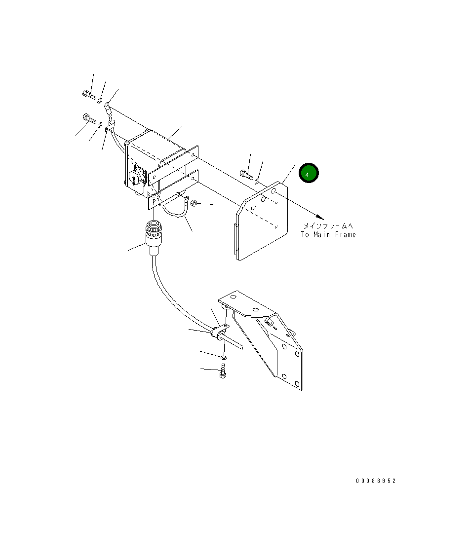 Кронштейн 569-84-83110 Komatsu