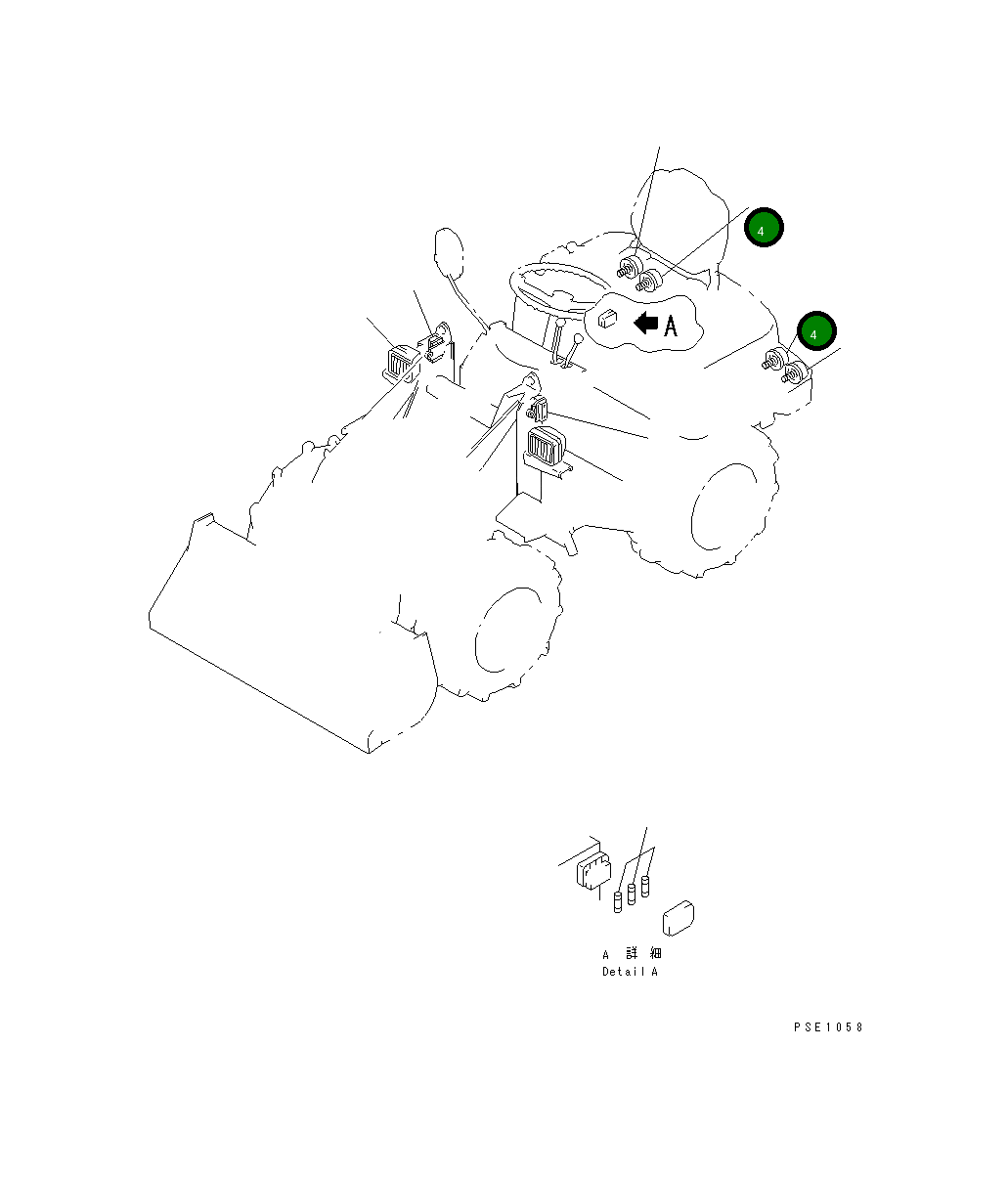 Лампа YM172519-17160 Komatsu
