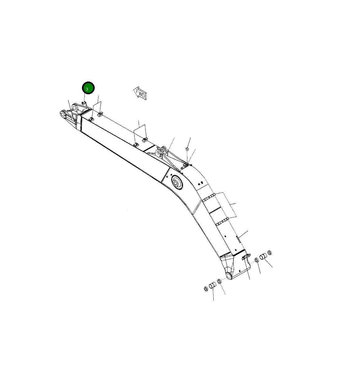 Кронштейн 206-62-21480 Komatsu