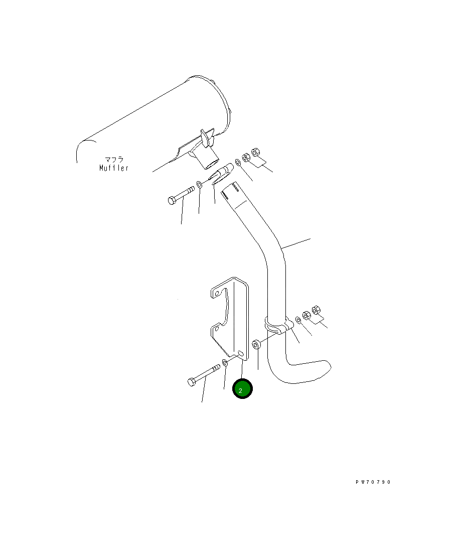 Кронштейн 258-20-52610 Komatsu