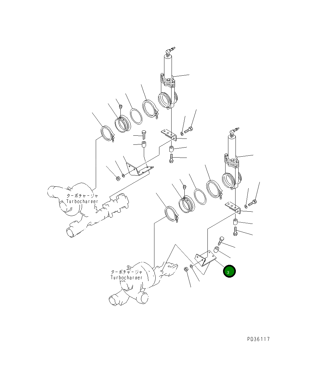 Кронштейн 6215-91-1161 Komatsu