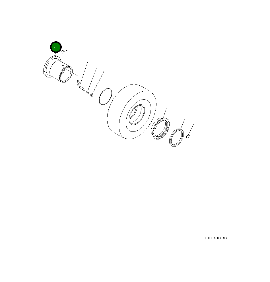 Основание обода 56D-30-11410 Komatsu