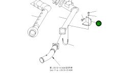 Кронштейн 567-02-71130 Komatsu