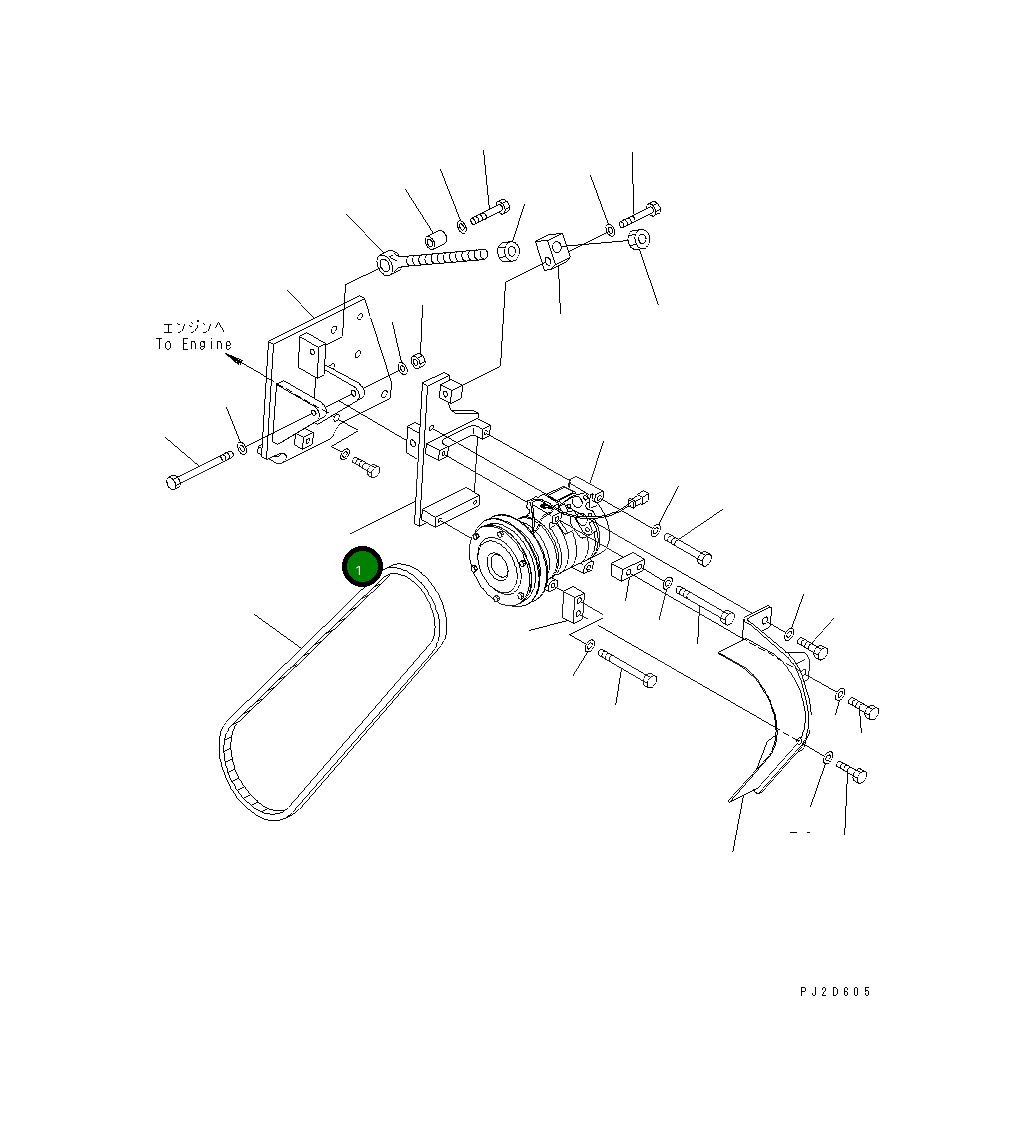 Кронштейн 569-07-81220 Komatsu