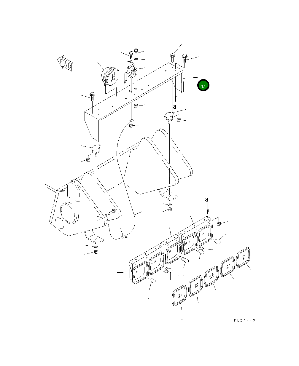 Кронштейн 567-06-72130 Komatsu