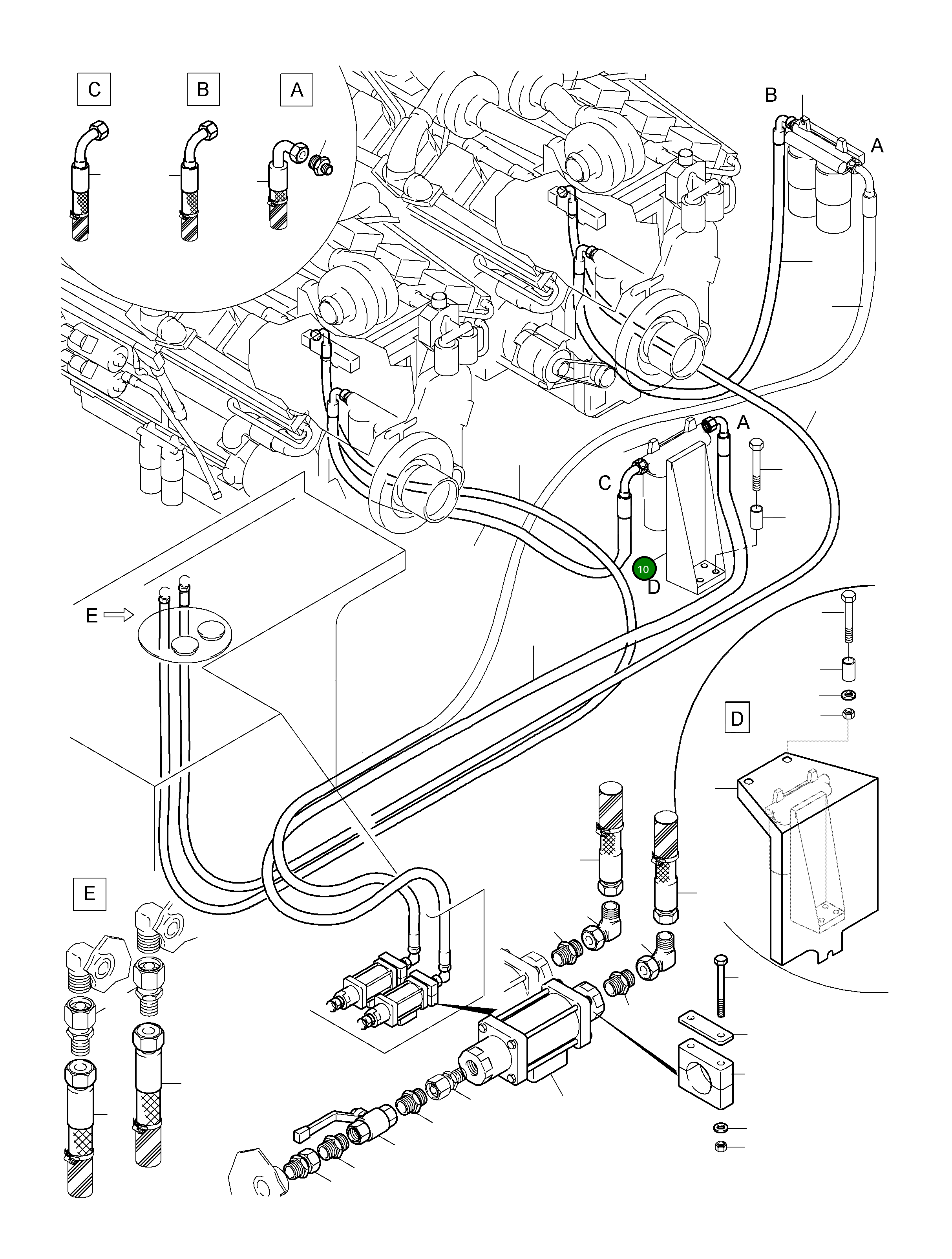 Кронштейн фильтра 886 211 40 Komatsu