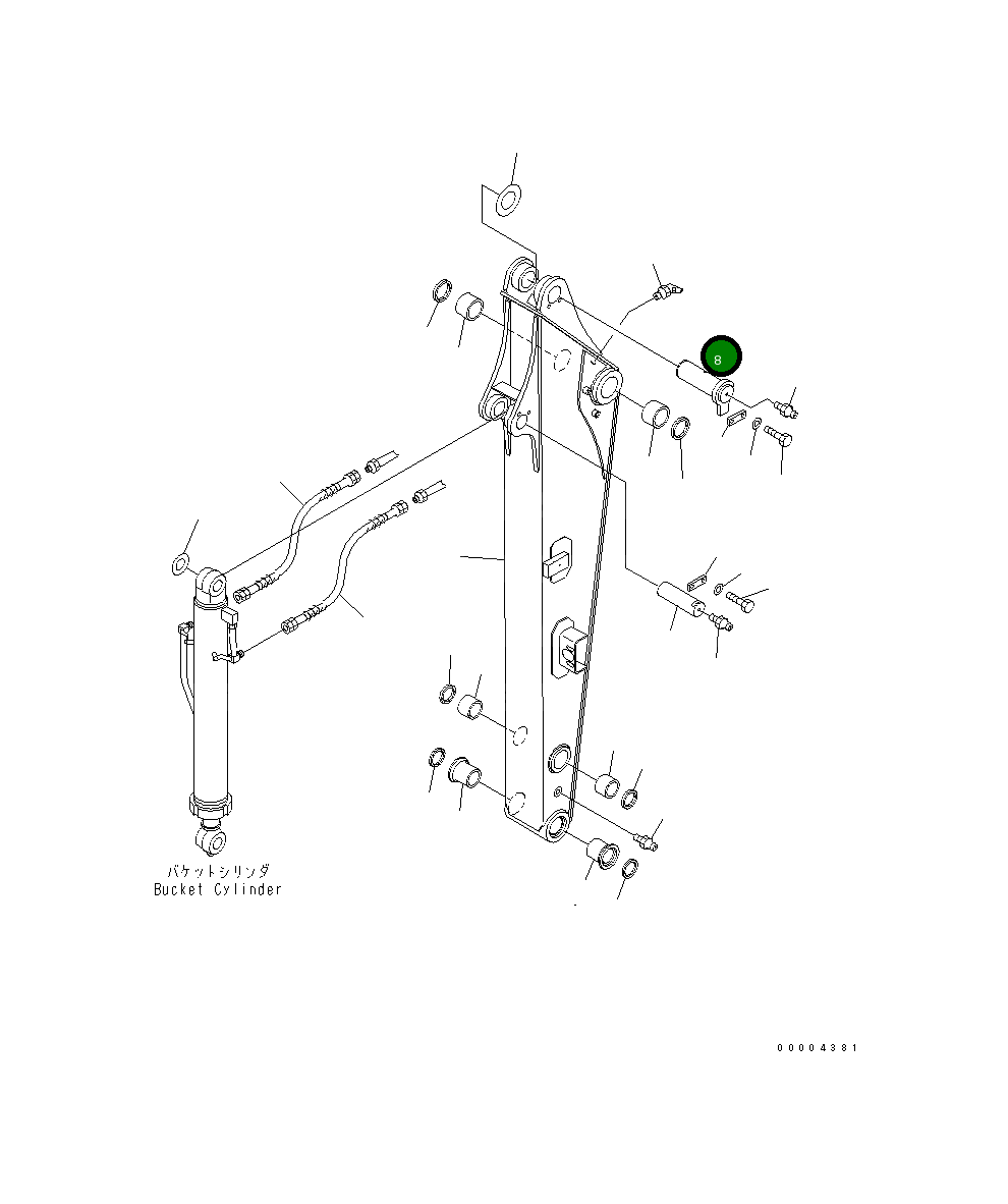 Палец 21W-70-44320NK Komatsu