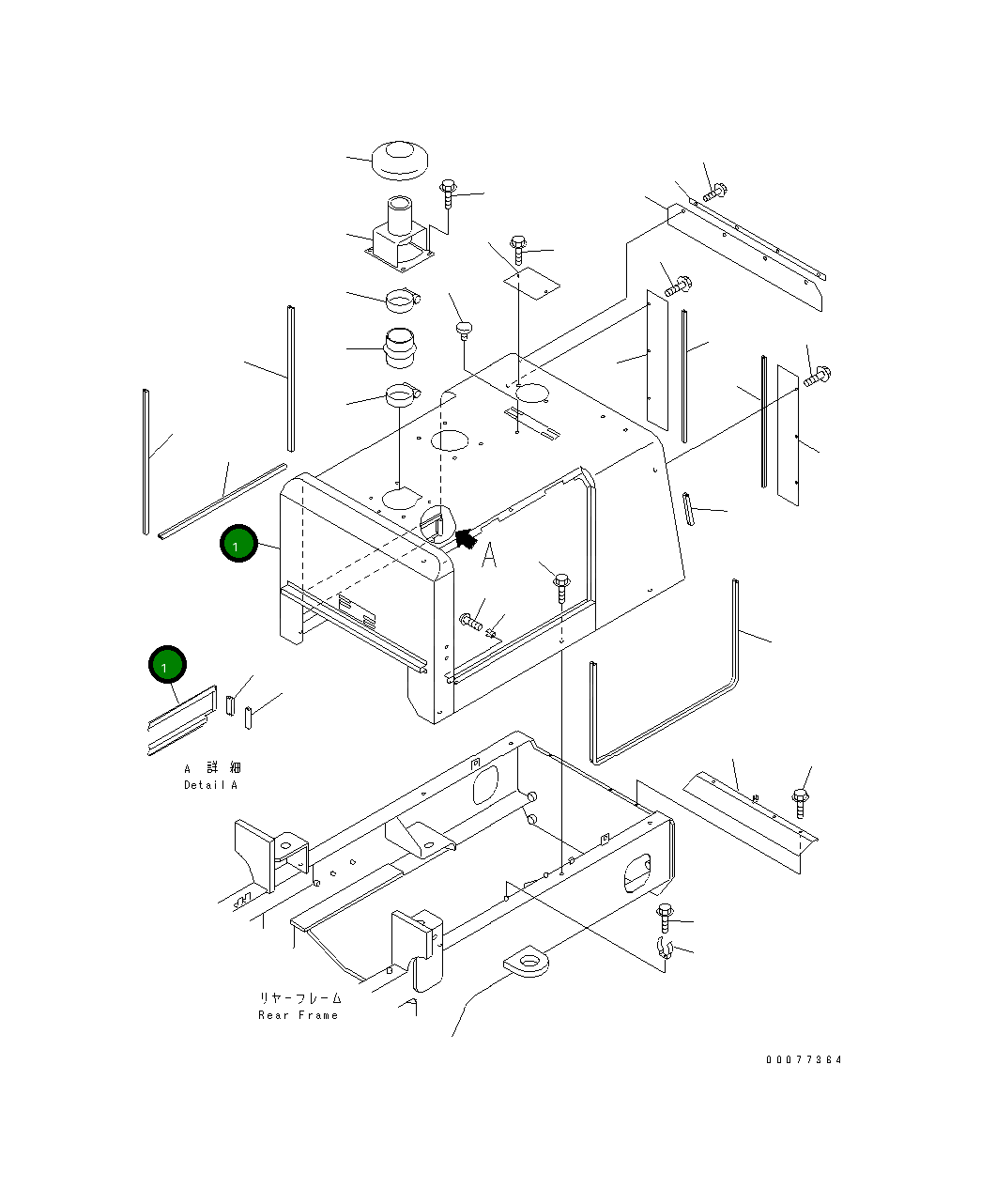 Капот 417-54-A2720 Komatsu