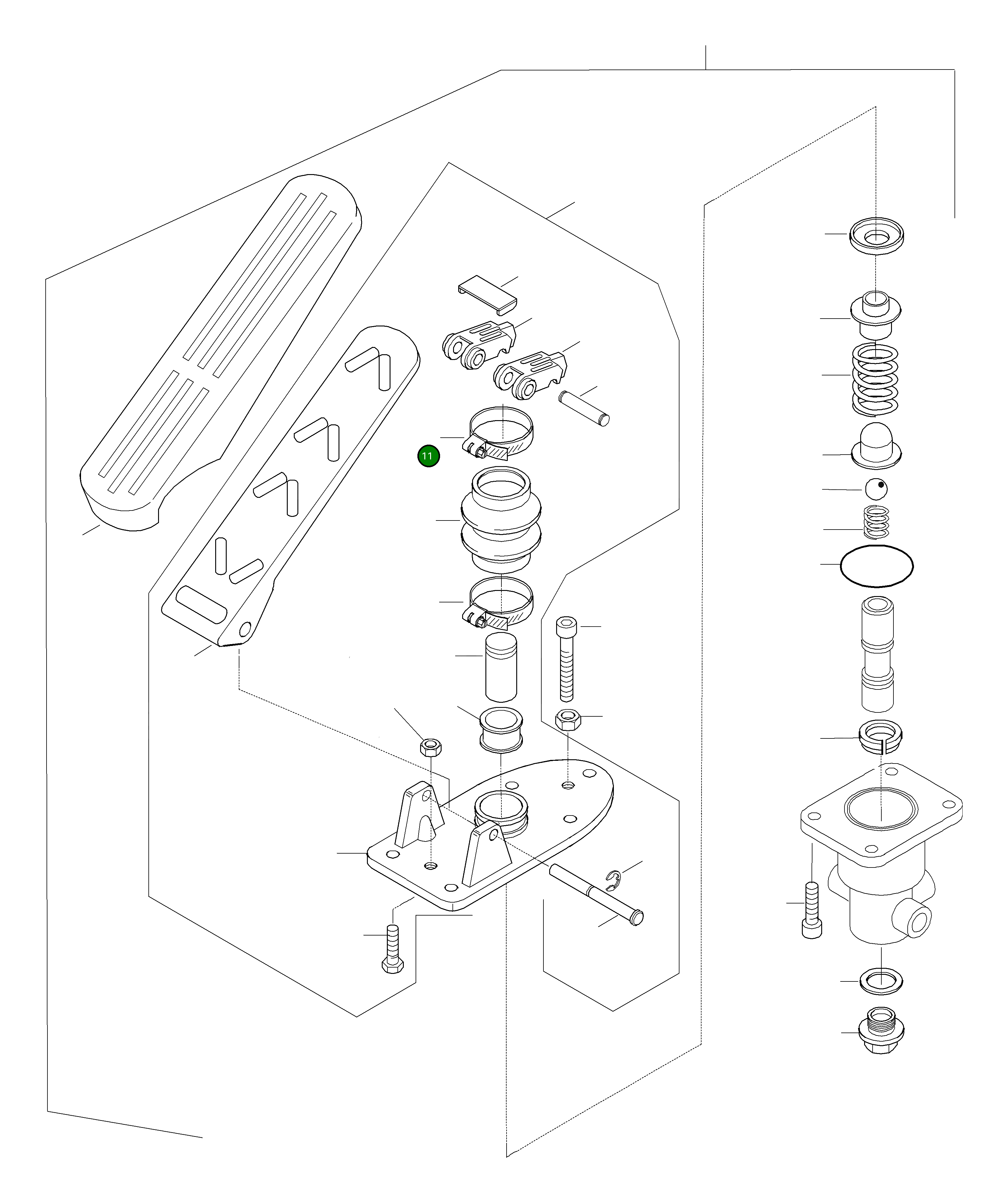 Клипса 421-43-H0P65 Komatsu