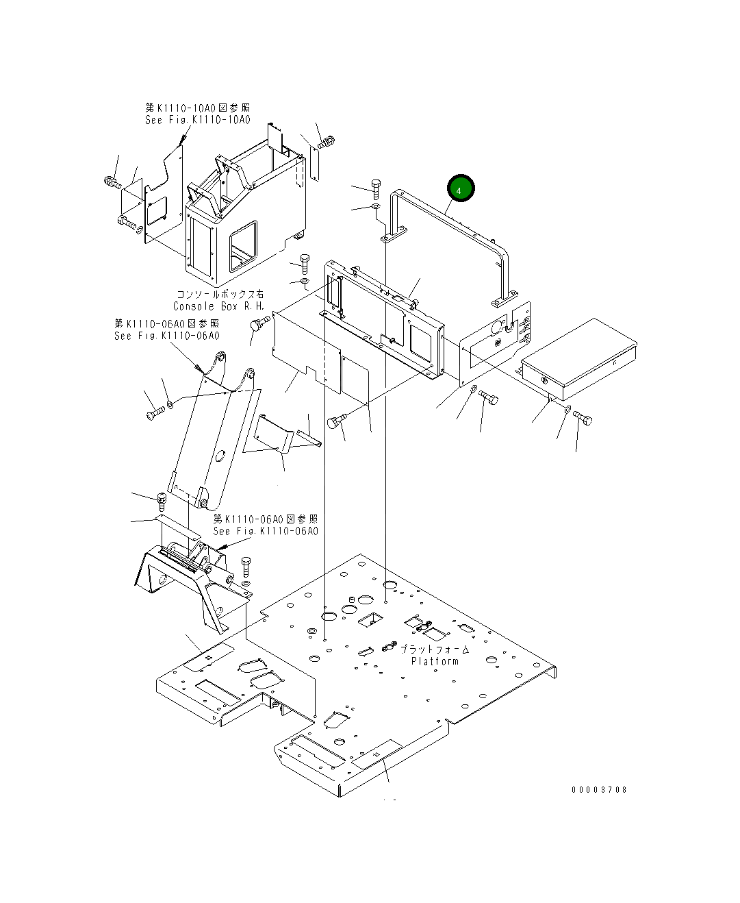 Кронштейн 23B-54-33182 Komatsu
