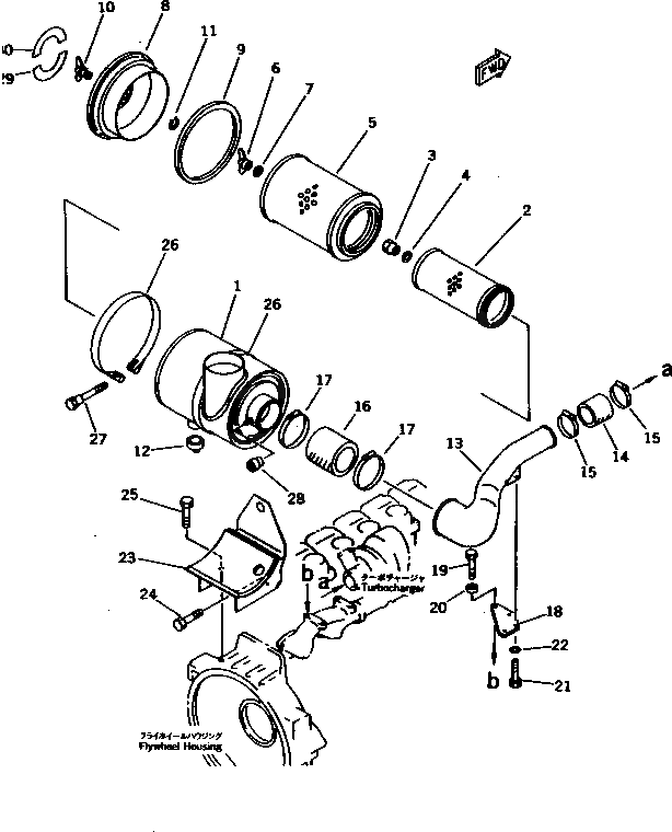 Воздуховод 6151-13-4260 Komatsu
