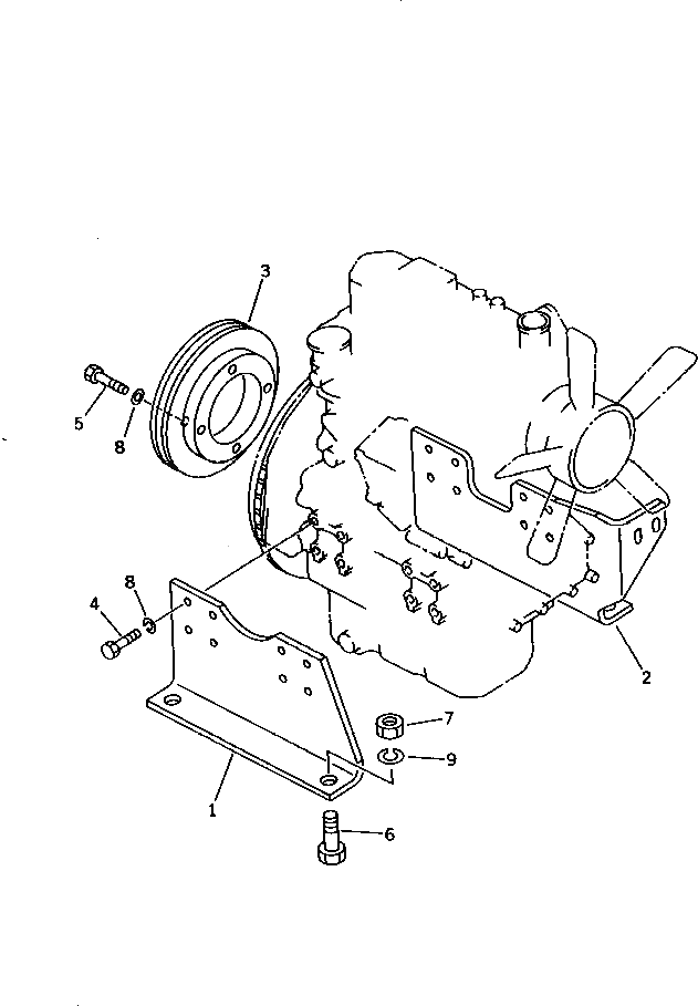 Кронштейн 268-20-31710 Komatsu