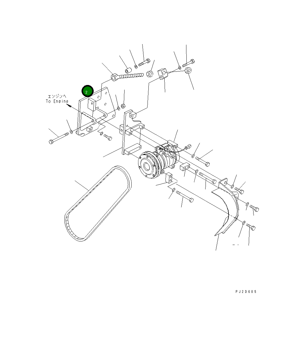 Кронштейн 569-07-81210 Komatsu