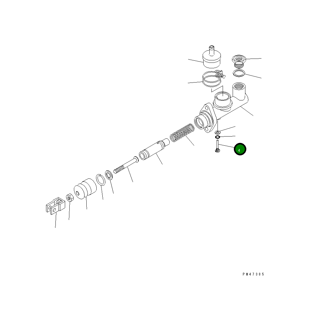 Палец 22T-43-14410 Komatsu