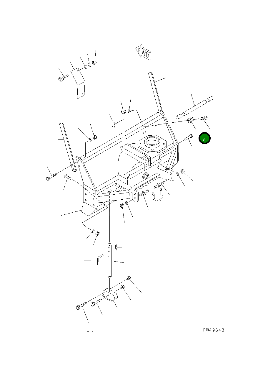 Клипса TA36573240 Komatsu